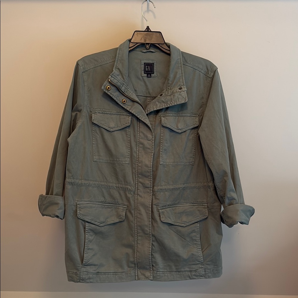 GAP Women's Olive Green, Military/Utility Jacket - Size XL